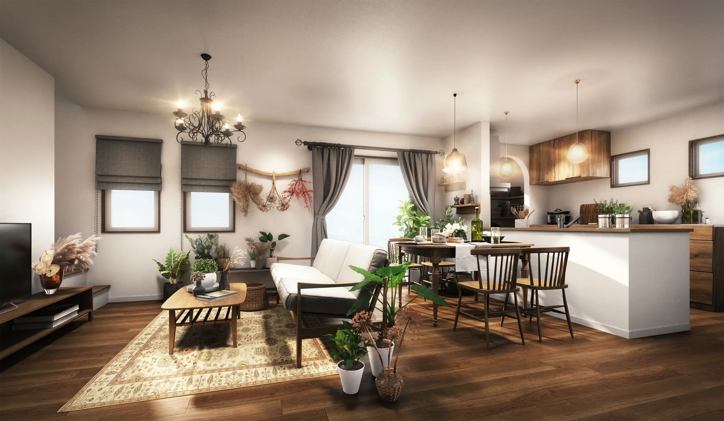 家事収納の家 内観01