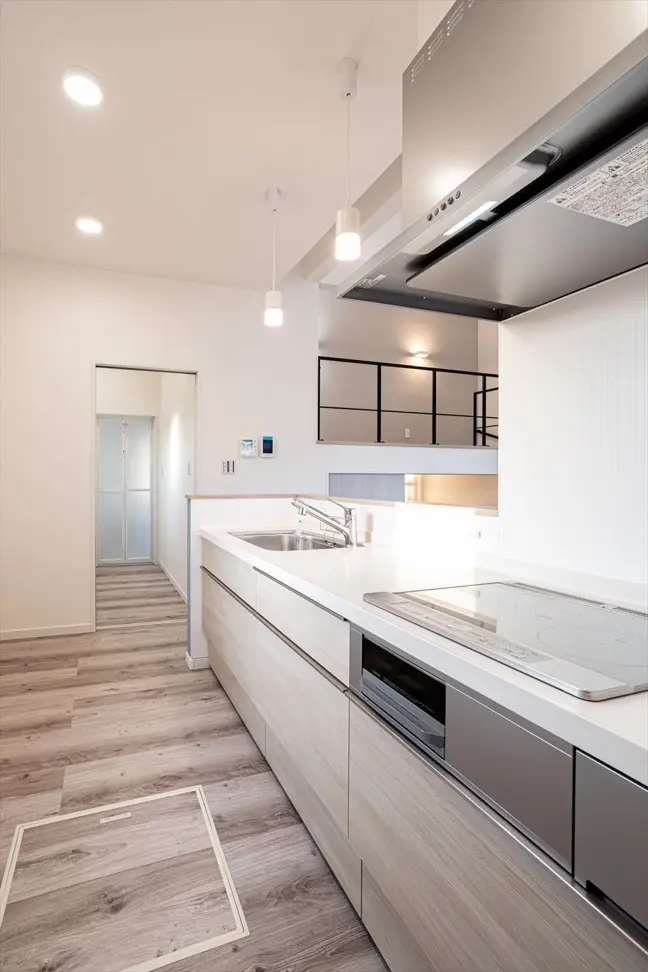 スキップフロアの家 内観02